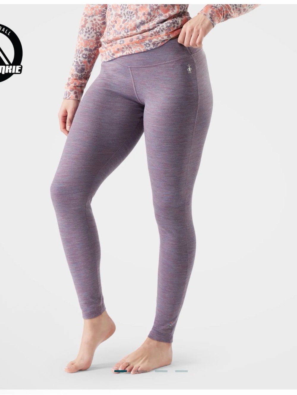 Smartwool Women's Classic Thermal Merino Base Layer Bottom, Chalk Violet Heather